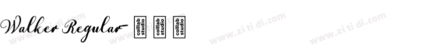 Walker Regular字体转换